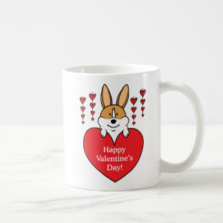 De Café Caneca do Corgi do feliz dia dos namorados