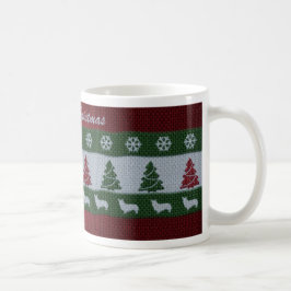 De Café Caneca do Corgi do Feliz Natal