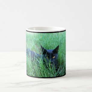 De Café Caneca do costume da Gato-em-Grama