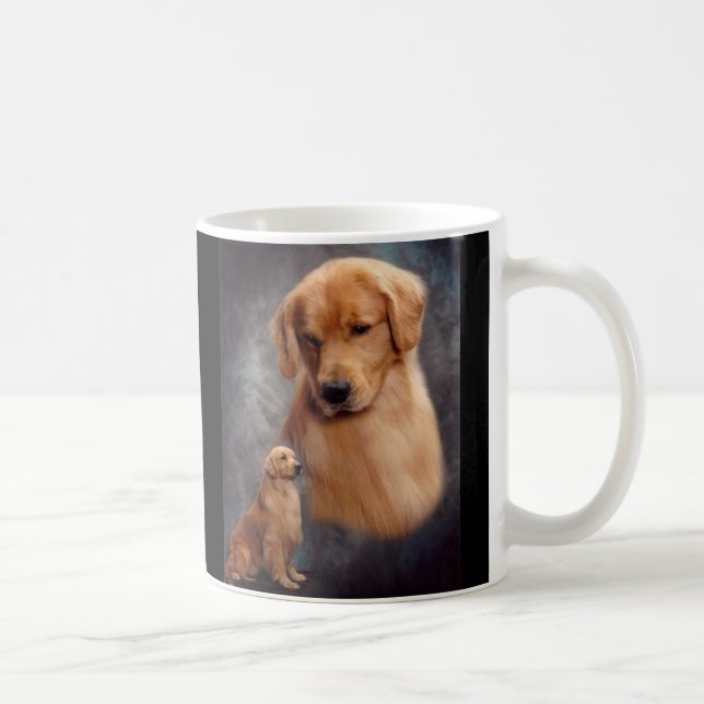 De Café Caneca do crente do golden retriever (Direita)