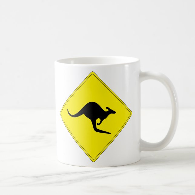 De Café Caneca do cruzamento do canguru - personalize (Direita)