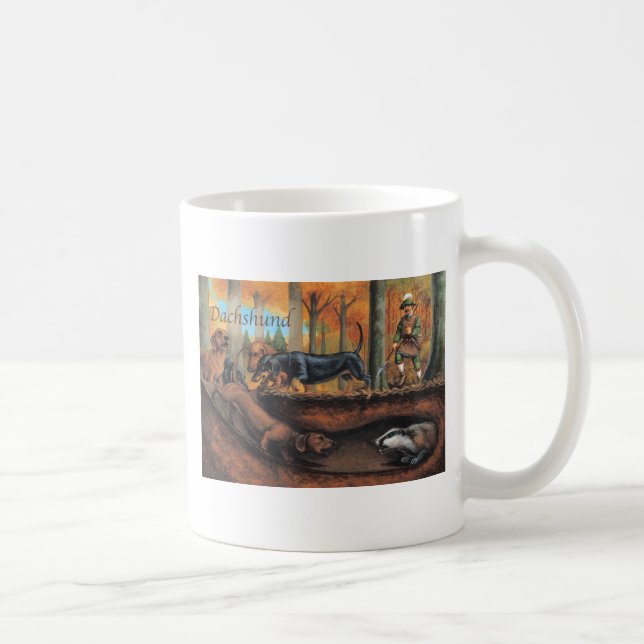 De Café Caneca do Dachshund (Direita)