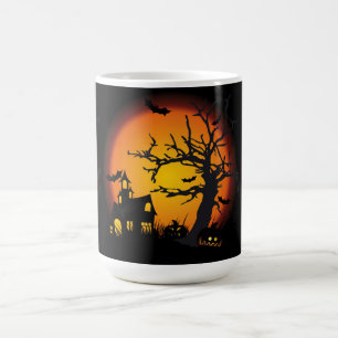 De Café Caneca do Dia das Bruxas/cena assombrada