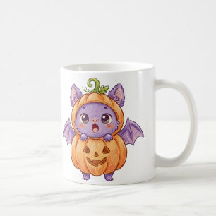 De Café Caneca do Dia das Bruxas com Bebê Morcego Fofo no