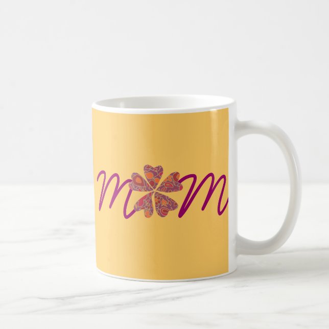 De Café Caneca do Dia das Mães Corações Floridos (Direita)
