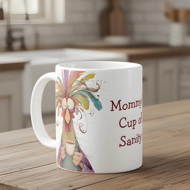 De Café Caneca do Dia das Mães Engraçada Copa da Sanidade  (Criador carregado)