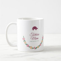 Caneca do Dia das Mães Tartaruga Mãe, Grinalda Flo