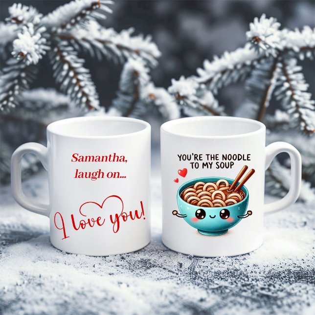 De Café Caneca do Dia dos Namorados com Comida Divertida P (Funny Food Valentine Mug Personalized Gift Idea)
