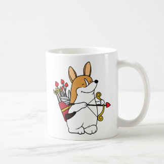 De Café Caneca do dia dos namorados do Cupido do Corgi