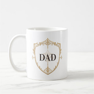 De Café Caneca do Dia dos Pais Escudo do Papai Elegante