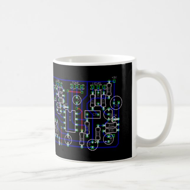 De Café caneca do diagrama esquemático do pedal (Direita)