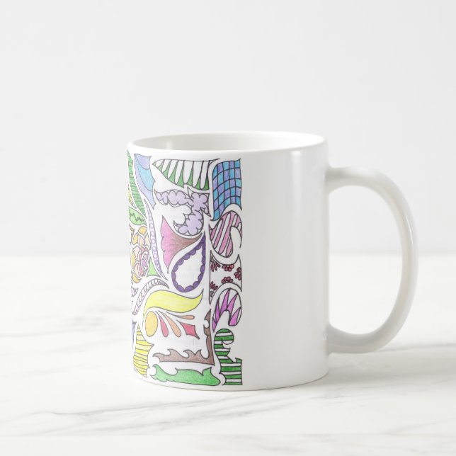 De Café Caneca do Doodle (Direita)