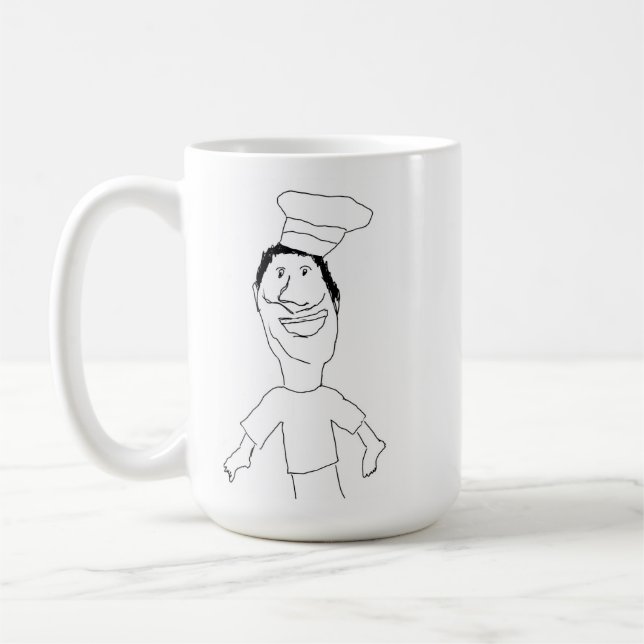 De Café Caneca do Doodle - apenas quis fazer a pizza (Esquerda)