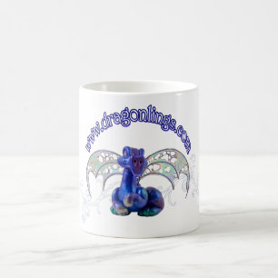 De Café Caneca do dragão com filigrana