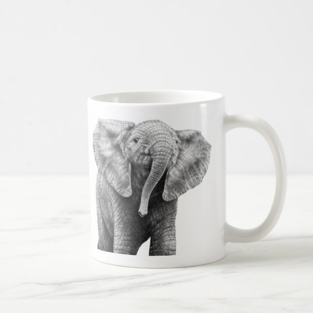 De Café Caneca do elefante africano do bebê (Direita)