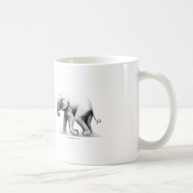 De Café Caneca do elefante do bebê (Direita)