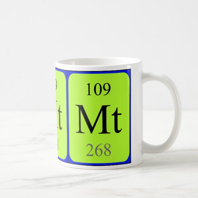De Café Caneca do elemento 109 - Meitnerium (Direita)
