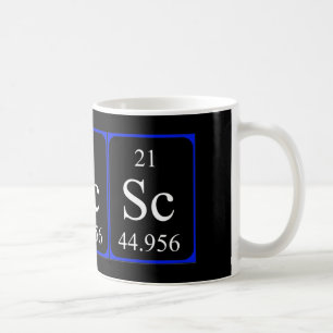 De Café Caneca do elemento 21 - escândio