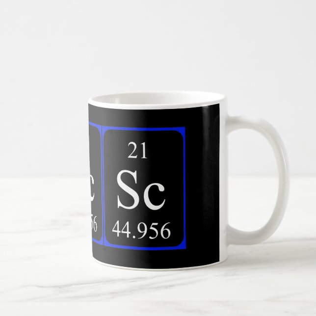 De Café Caneca do elemento 21 - escândio (Direita)