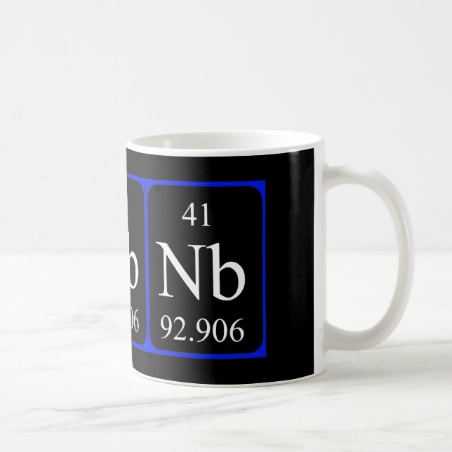 De Café Caneca do elemento 41 - nióbio (Direita)