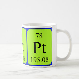 De Café Caneca do elemento 78 - platina
