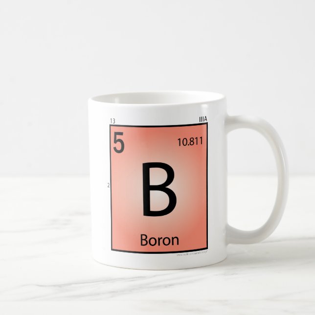 De Café Caneca do elemento do boro (b) (Direita)