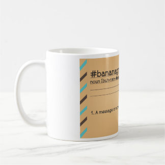 De Café Caneca do envelope do #bananagram das BANANAS