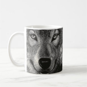 De Café Caneca do esboço do lobo