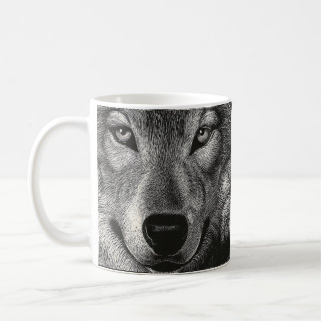 De Café Caneca do esboço do lobo (Esquerda)