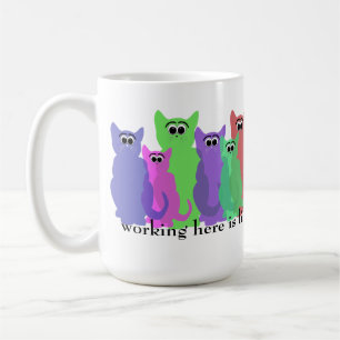 De Café Caneca do escritório; trabalho aqui como a reuni