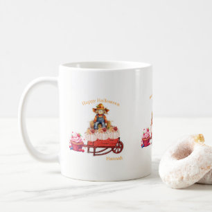 De Café Caneca do Espantalho Feliz Dia das Bruxas