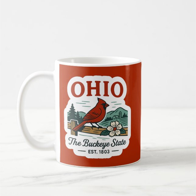 De Café Caneca do Estado Ohio Buckeye (Esquerda)