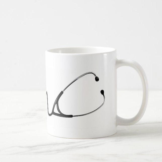 De Café Caneca do estetoscópio EKG (Direita)