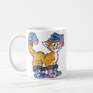 De Café Caneca do gatinho da peúga