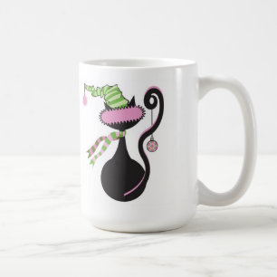 De Café Caneca do gatinho do papai noel