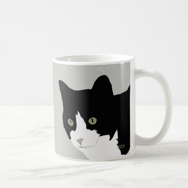 De Café Caneca do gatinho do smoking (Direita)