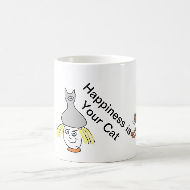 De Café Caneca do gato da felicidade (Centro)