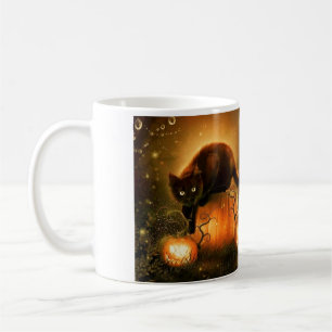 De Café Caneca do gato do Dia das Bruxas