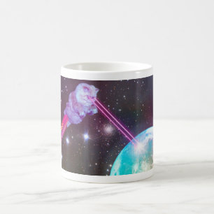 De Café Caneca do gato do laser