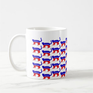 De Café Caneca do gato do patriota