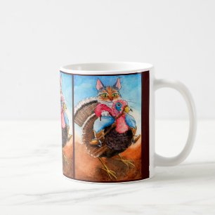 De Café caneca do gato do vaqueiro do Turquia-wrangler