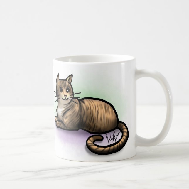 De Café Caneca do gato - gato malhado (Direita)