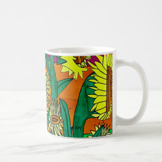 De Café Caneca do girassol