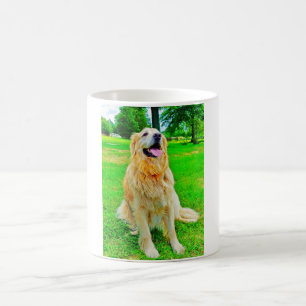 De Café Caneca do golden retriever