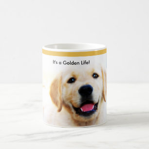 De Café Caneca do golden retriever
