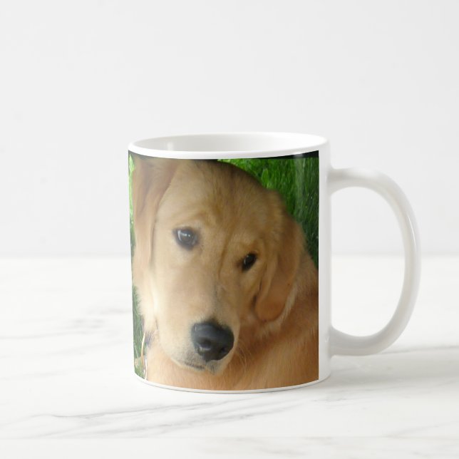 De Café Caneca do golden retriever (Direita)