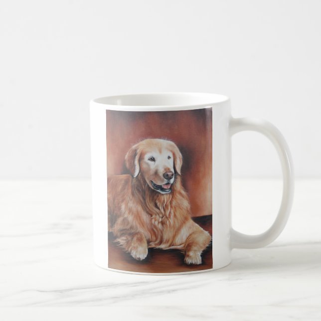 De Café Caneca do golden retriever (Direita)