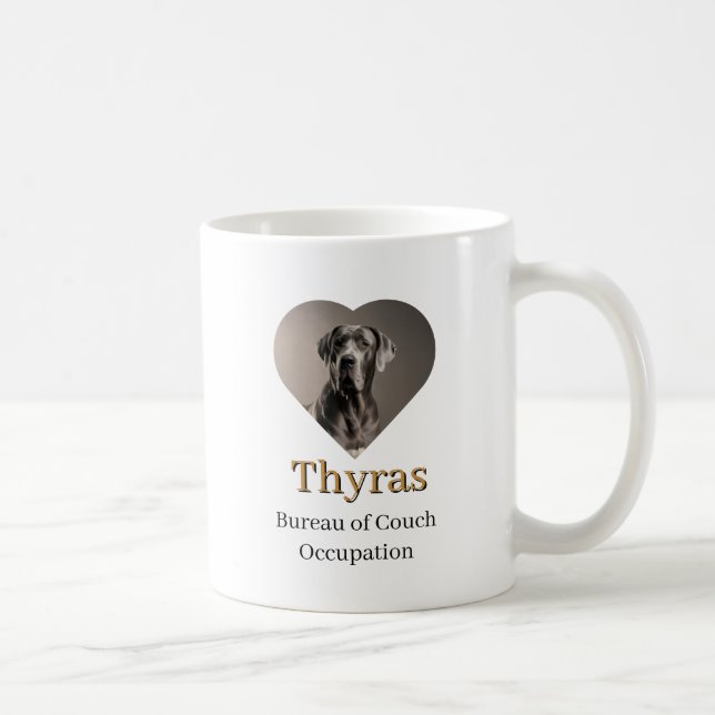 De Café Caneca do Grande Danês Sua Majestade Canina (Direita)
