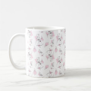 De Café Caneca do grupo do rosa da noiva da forma multi