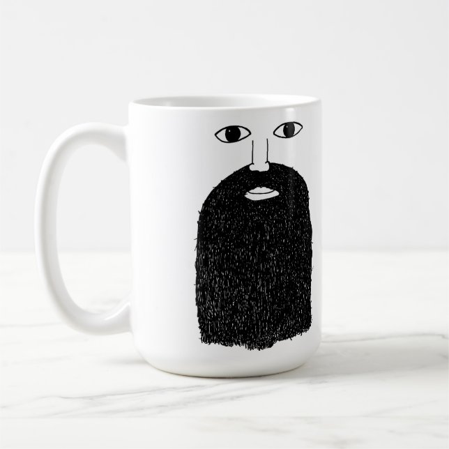De Café Caneca do homem da barba (Esquerda)